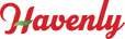 Red 'Havenly' logo with a green leaf on a white background