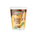 Container of Havenly Mango Peanut Butter on a white background